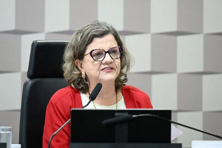 Foto: Presidente da comissão, Teresa Leitão leu o relatório de Flávio Arns - Fot
