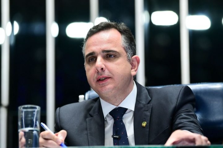 Plenário do Senado Federal durante sessão deliberativa ordinária. Na ordem do di