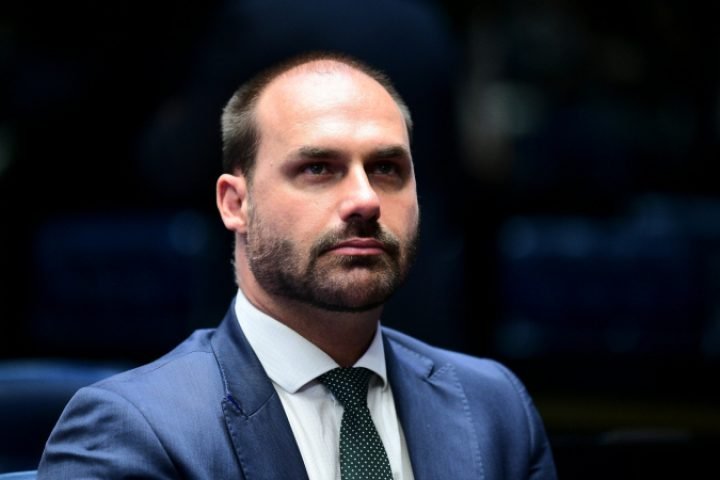 Eduardo Bolsonaro, filho do ex-presidente Bolsonaro. (Foto: Agência Senado)