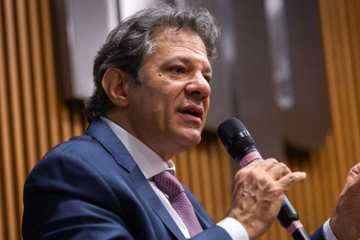 Foto: Fernando Haddad (PT), ministro da Fazenda • Diogo Zacarias/MF