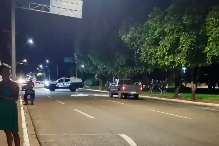 Foto: Local do atropelamento - Foto: Elias Ramos, Cenário MS