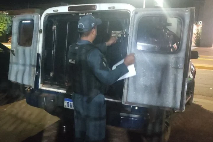 Foto: Criminoso foi preso em flagrante - Foto: Rio Brilhante em Tempo Real