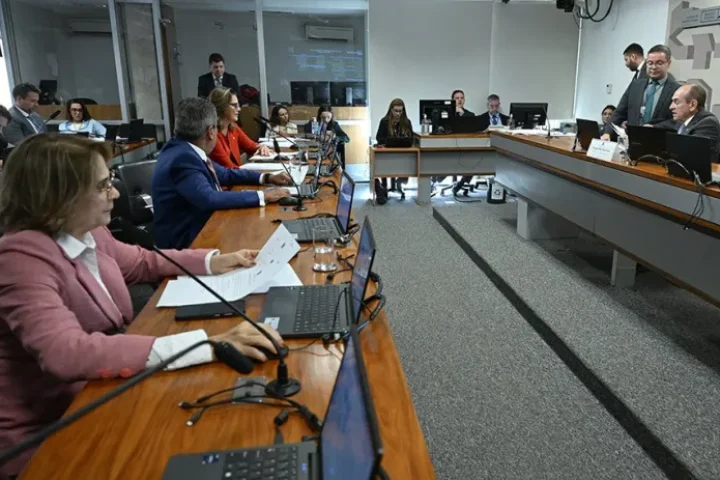 A senadora Roberta Acioly leu o relatório da senadora Jussara Lima — Foto: A sen