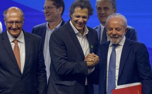 Foto: O presidente Luiz Inácio Lula da Silva, o seu vice, Geraldo Alckmin, e min