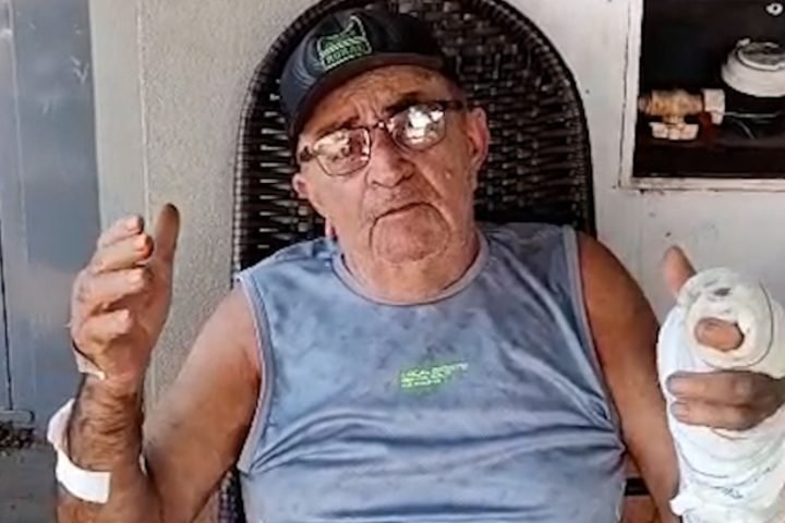 Foto: Benedito Targino da Cruz recebeu alta médica e está em casa. (Foto: Reprod