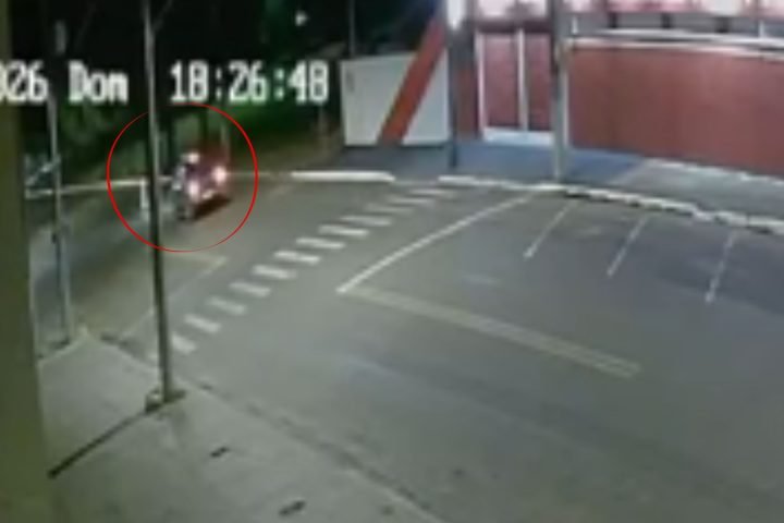 Foto: Local do atropelamento. (Foto: Elias Ramos, Cenário MS)