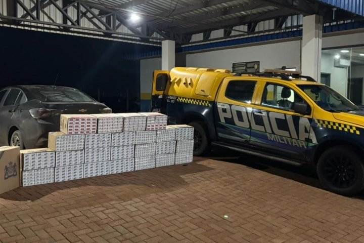Apreensão ocorreu na MS-164. — Foto: Apreensão ocorreu na MS-164. (Reprodução, B