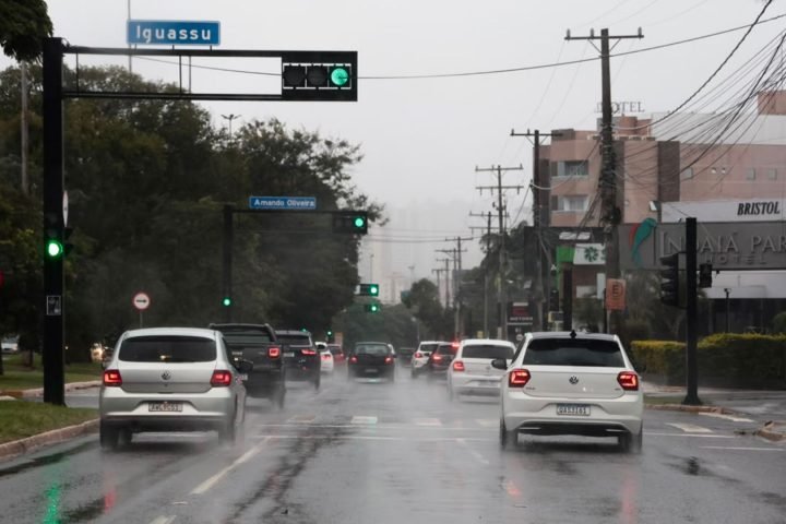 Tempo de chuva em Campo Grande — Foto: Tempo de chuva em Campo Grande (Foto: Mad