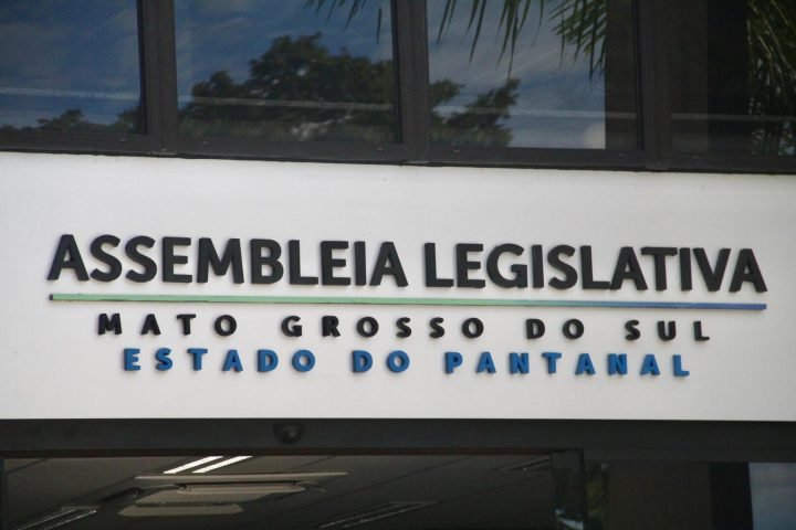 Fachada da Alems. — Foto: Fachada da Alems. (Vinicios Araújo, Jornal Midiamax)