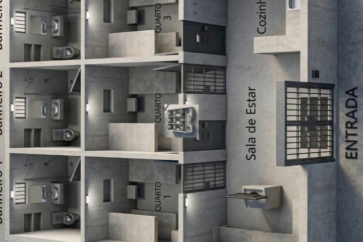 Foto: Esboço de como seria a dela onde está preso Alcides Bernal