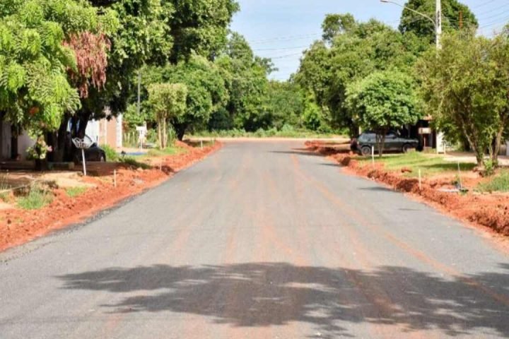 Preparação para o asfalto em Aquidauana — Foto: Preparação para o asfalto em Aqu