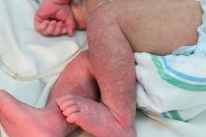 Bebê com chikungunya – imagem ilustrativa. — Foto: Bebê com chikungunya – imagem