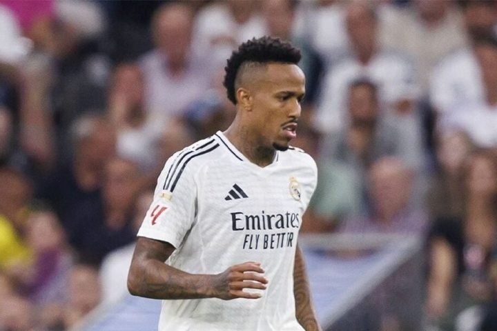 Éder Militão se lesionou no duelo entre Real Madrid e Alavés — Foto: Éder Militã