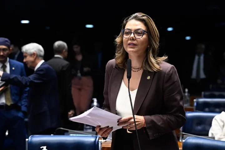 Relatora do projeto, Leila Barros se pronuncia em favor dele na sessão - Foto: C