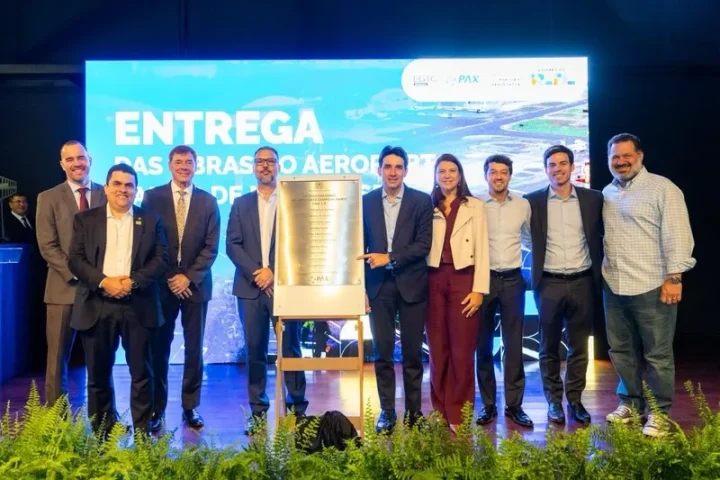 Inauguração das obras do Aeroporto Campo de Marte — Foto: Inauguração das obras