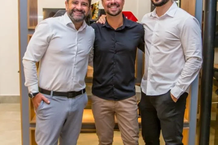 Sócios da Ademicon Alcimar Medeiros, Rodrigo Chociai e Euripedes Silveira Neto.