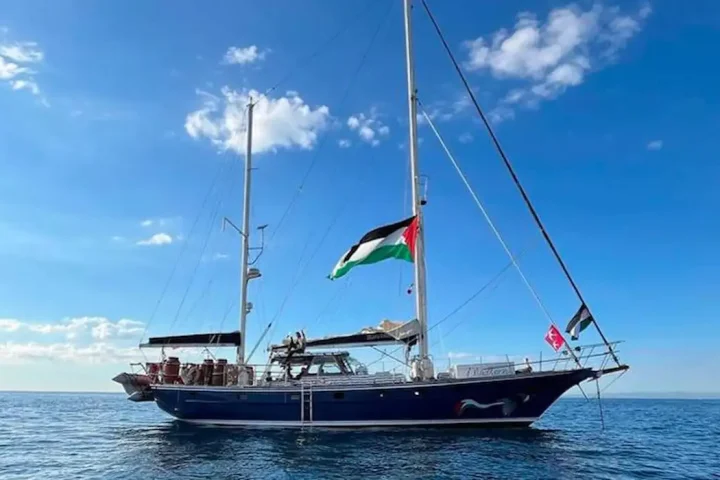 Embarcação. (Foto: gazafreedomflotilla/Instagram/Arquivo/Agência Brasil)