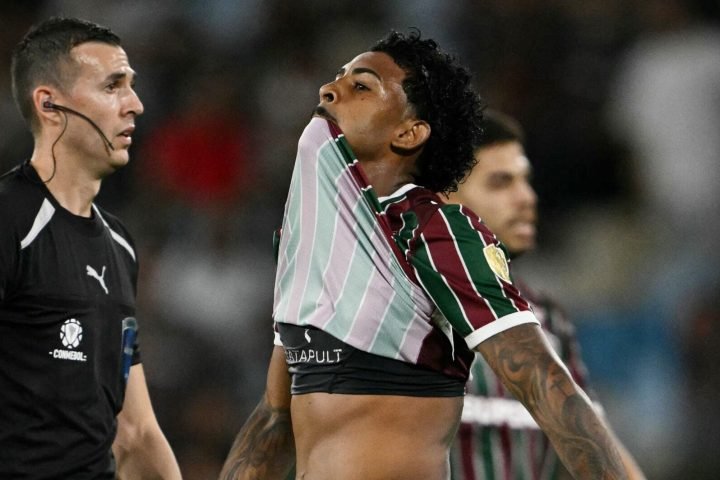Maxi Cuberas em Fluminense x Bolívar — Foto: Maxi Cuberas em Fluminense x Bolíva