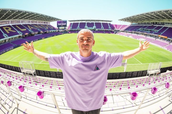 Griezmann anunciado pelo Orlando City — Foto: Griezmann anunciado pelo Orlando C