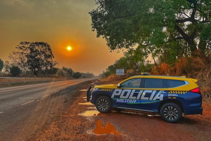 Rodovias de MS são fiscalizada pelo BPMRv. — Foto: Rodovias de MS são fiscalizad