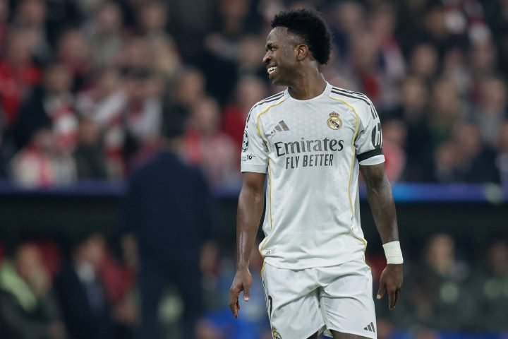 Vini Jr comemora golaço que abriu o placar para o Brasil contra o Panamá — Foto: